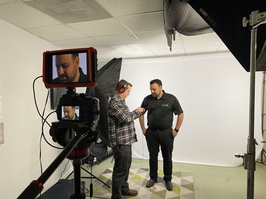Behind the scenes on a ProLight Media shoot