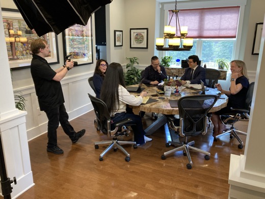 Behind the scenes on a ProLight Media shoot
