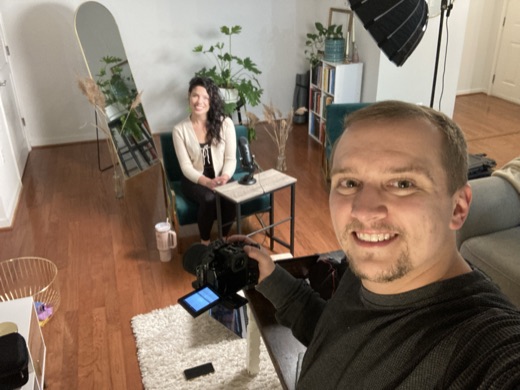 Behind the scenes on a ProLight Media shoot